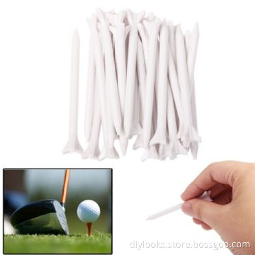 25 x 3-prong Friction Golf Tees, Light Gray